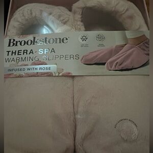 Brookstone warming shoes thera spa